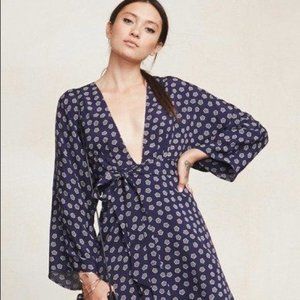 Reformation Fuji Dress in Navy